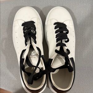 Alexander McQueen White and Black Sneakers